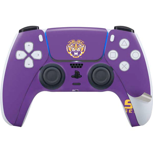 LSU Purple Tiger Mascot PS5 Pro Disk Bundle  Skin